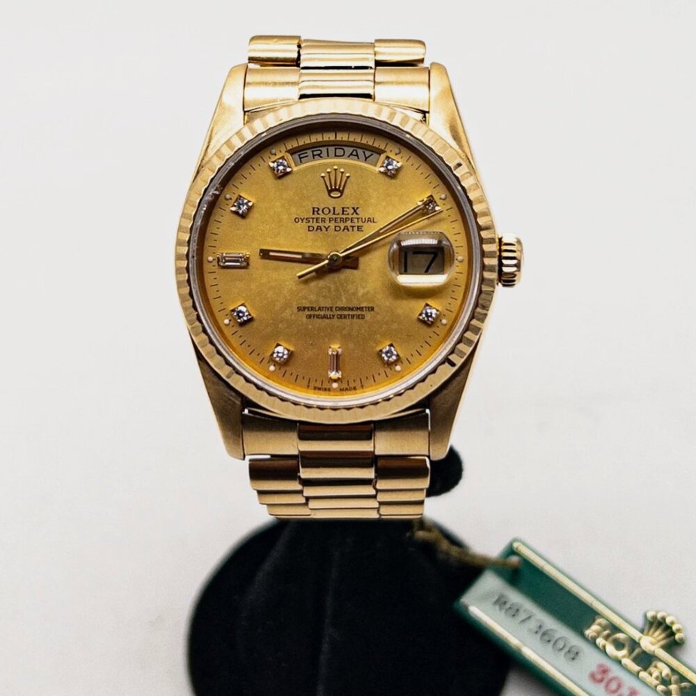 Rolex Day Date Mens Factory Watch With Rolex Tag